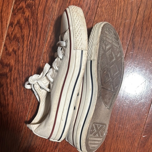 Converse Off-White Canvas Sneakers - Picture 3 of 4